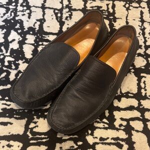 Men’s size 13 Saks Fifth Avenue Black Leather Slip-On Loafers